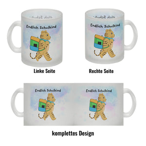 Endlich Schulkind Tiger Kaffeebecher für die Einschulung