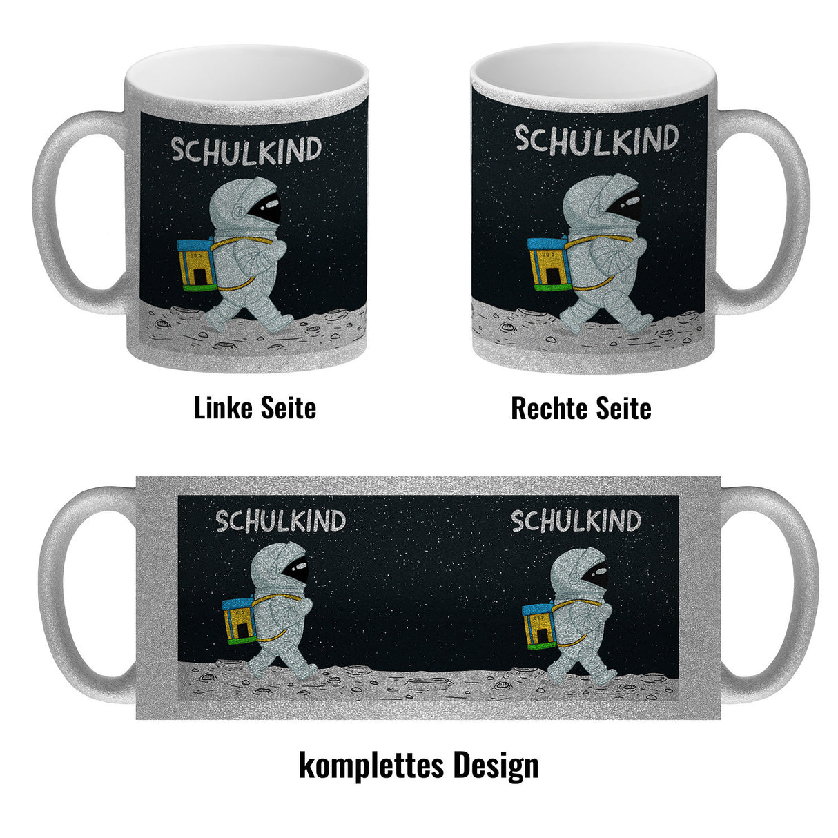 Schulkind Astronaut Kaffeebecher für die Einschulung