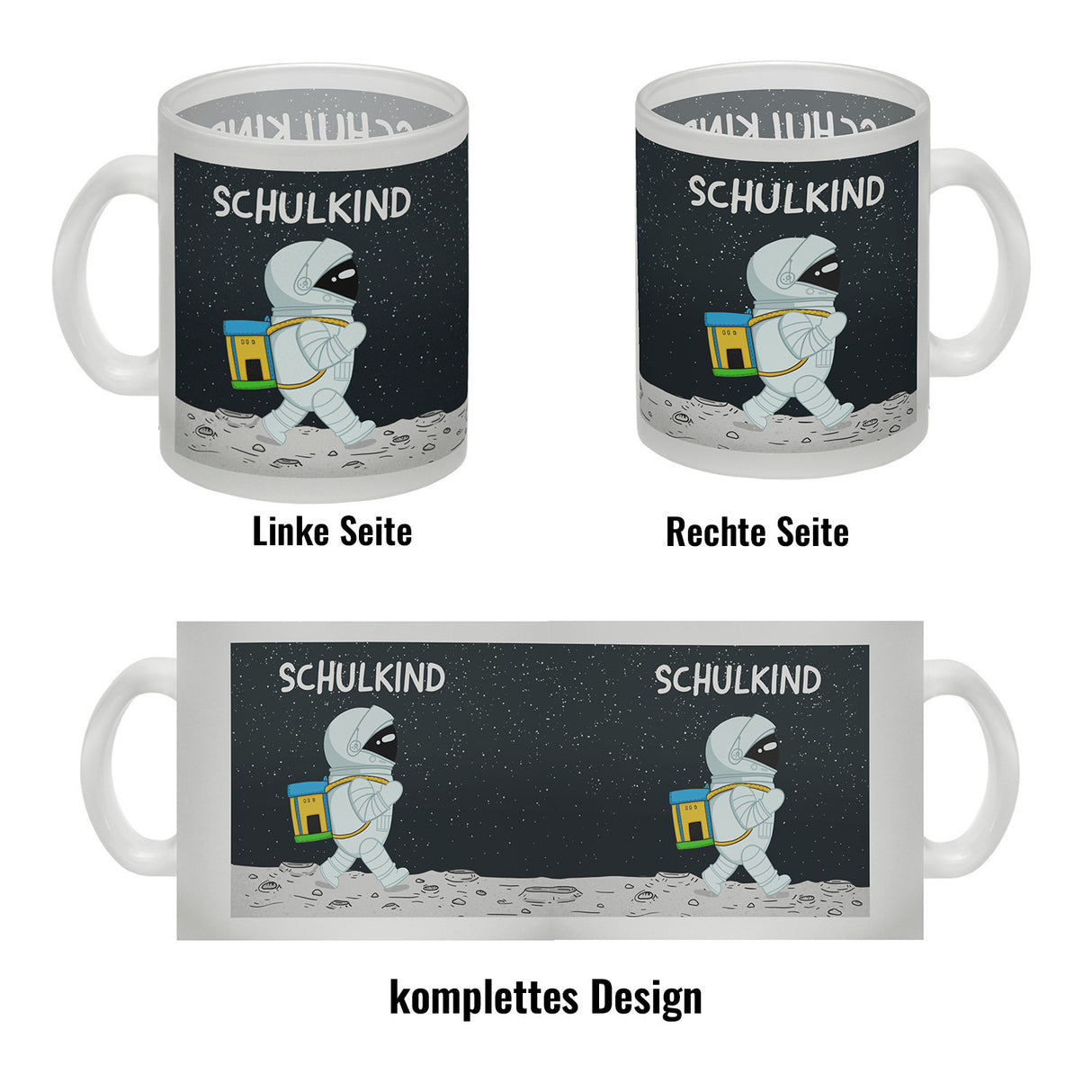 Schulkind Astronaut Kaffeebecher für die Einschulung