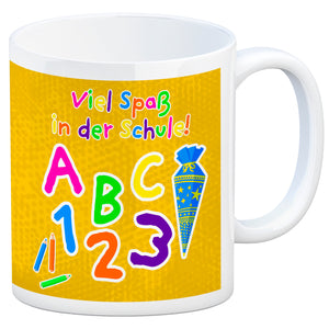 Viel Spaß in der Schule Kaffeebecher für die Einschulung