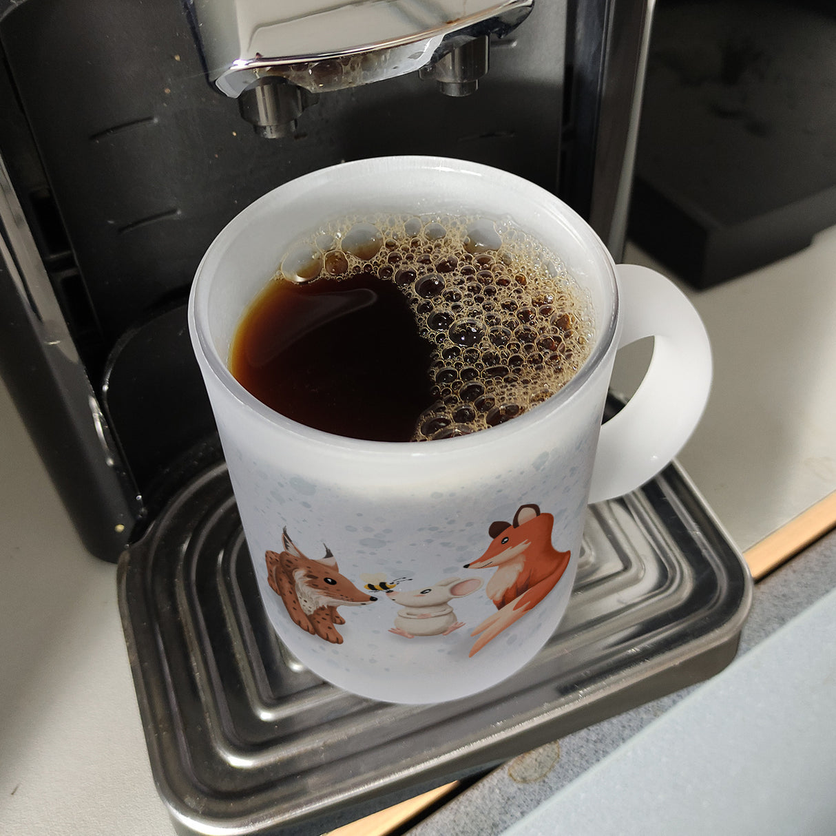 Schlauer Fuchs Kaffeebecher zur Einschulung mit Tiermotiv und Spruch