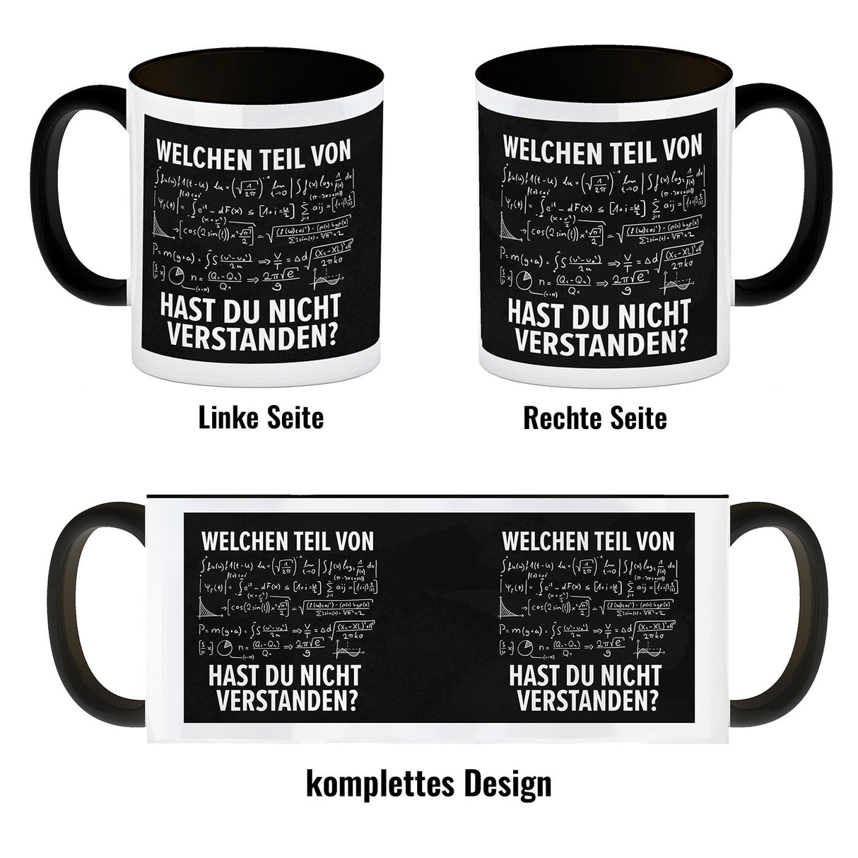 Welchen Teil von… hast du nicht verstanden Mathematische Formel Kaffeebecher