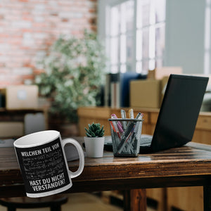 Welchen Teil von… hast du nicht verstanden Mathematische Formel Kaffeebecher