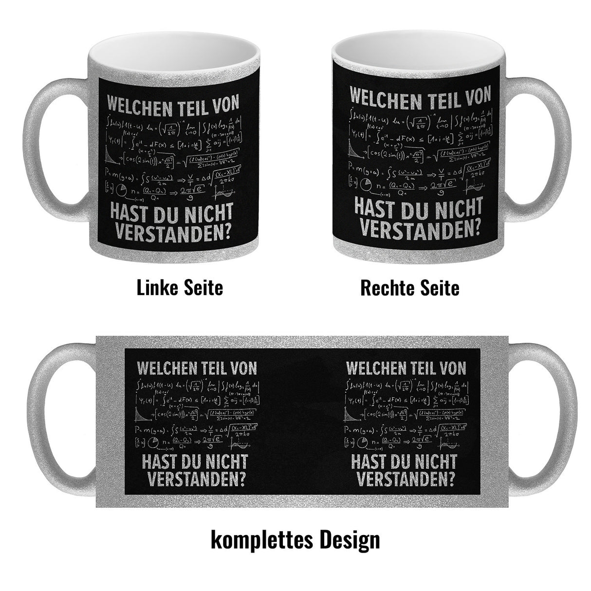 Welchen Teil von… hast du nicht verstanden Mathematische Formel Kaffeebecher