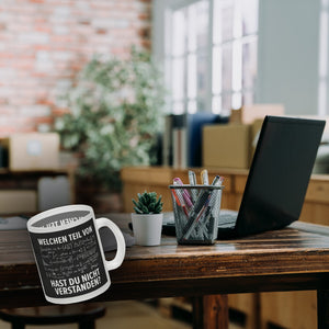 Welchen Teil von… hast du nicht verstanden Mathematische Formel Kaffeebecher