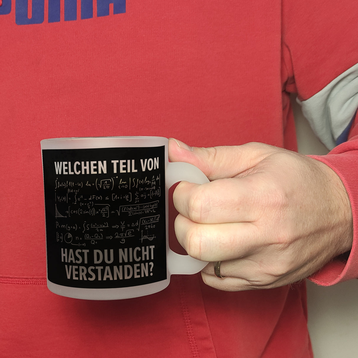Welchen Teil von… hast du nicht verstanden Mathematische Formel Kaffeebecher