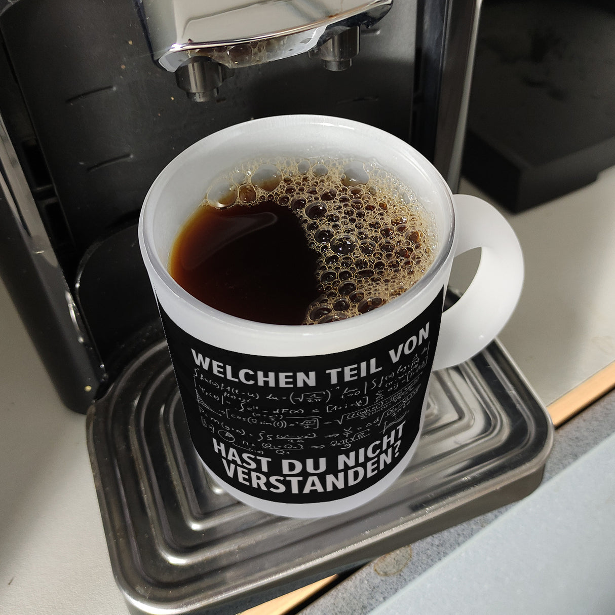 Welchen Teil von… hast du nicht verstanden Mathematische Formel Kaffeebecher