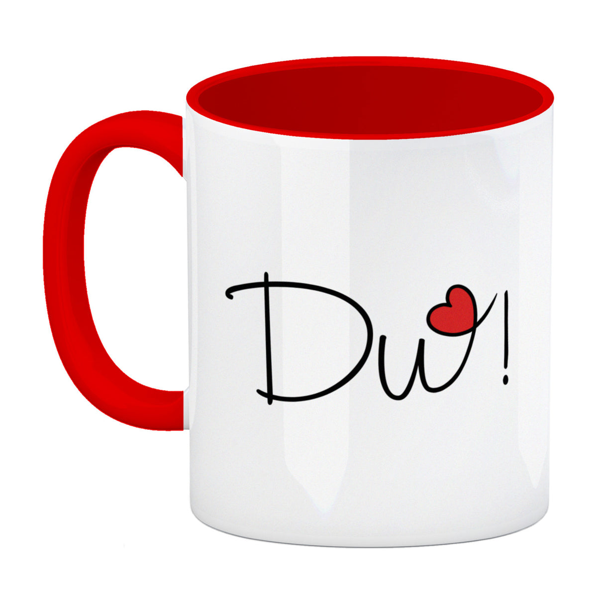 Du! schöner Kaffeebecher als Geschenk mit Herz