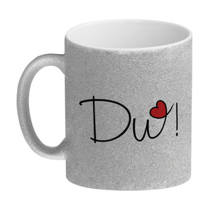 Du! schöner Kaffeebecher als Geschenk mit Herz