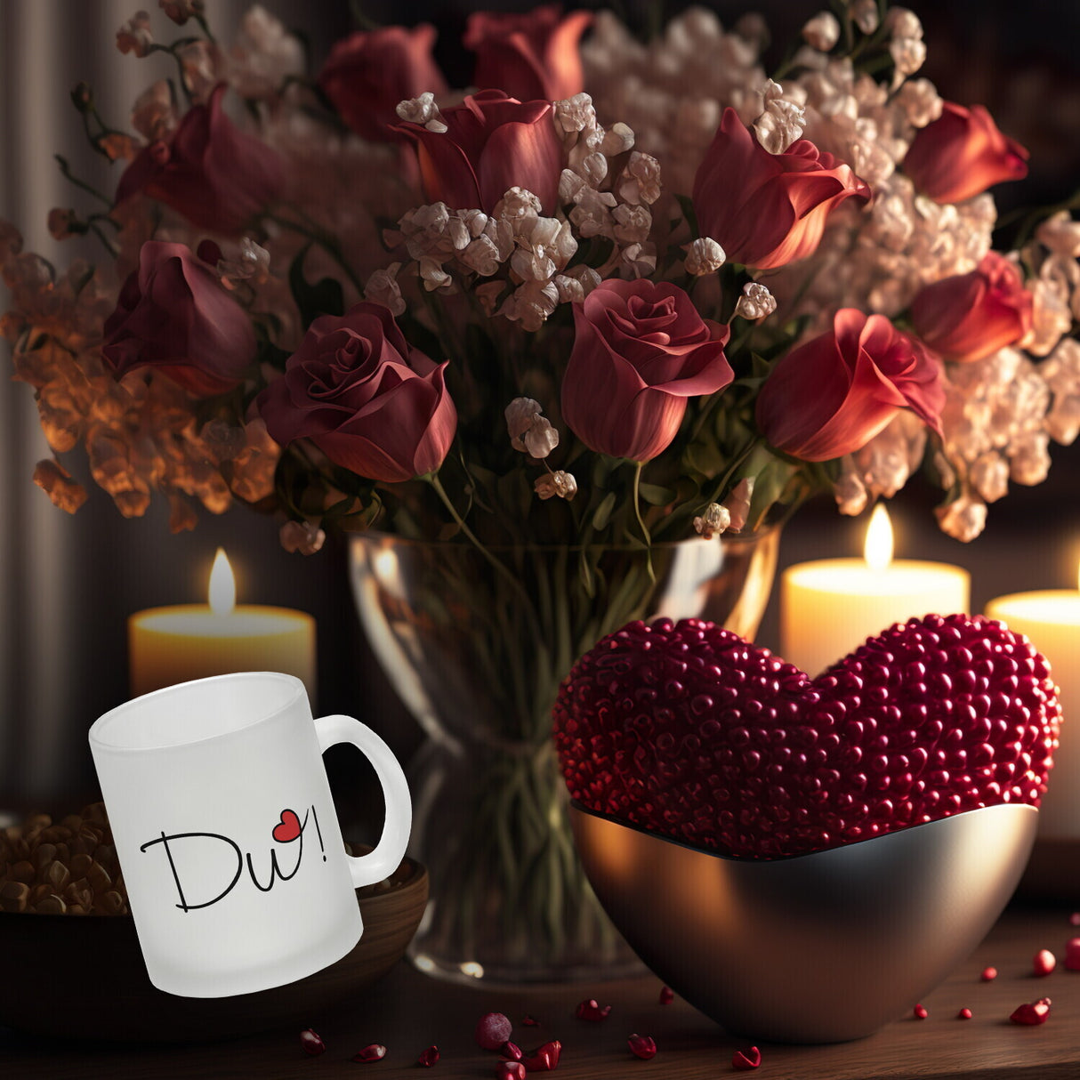 Du! schöner Kaffeebecher als Geschenk mit Herz