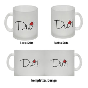 Du! schöner Kaffeebecher als Geschenk mit Herz