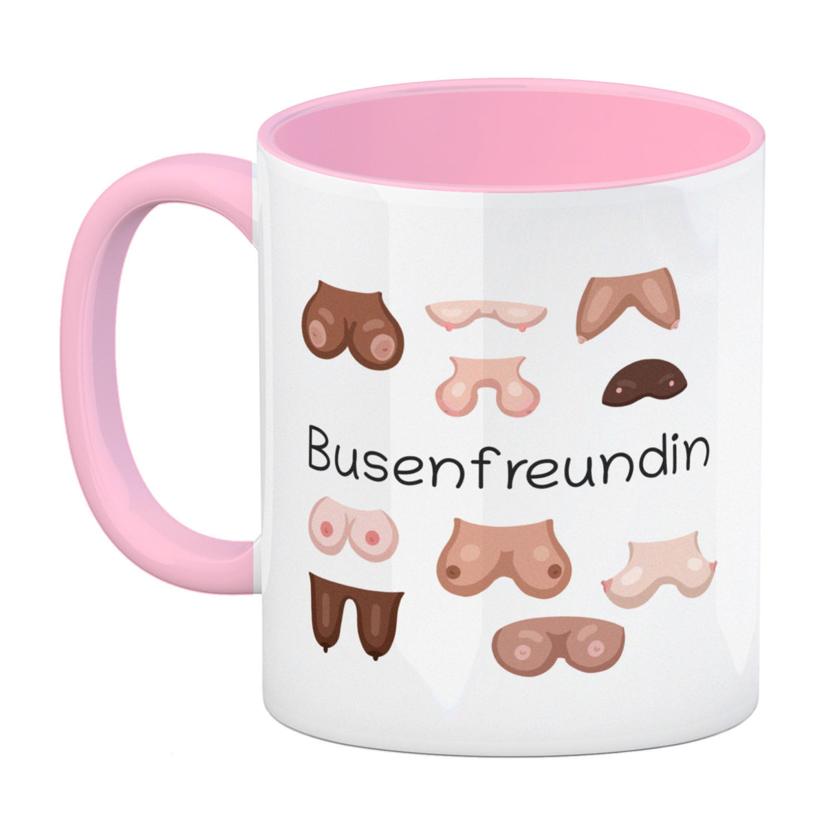 Busenfreundin Kaffeebecher mit verschiedenen Brüsten