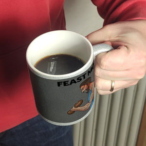 Feast Mode Kaffeebecher mit Bodybuilder Motiv