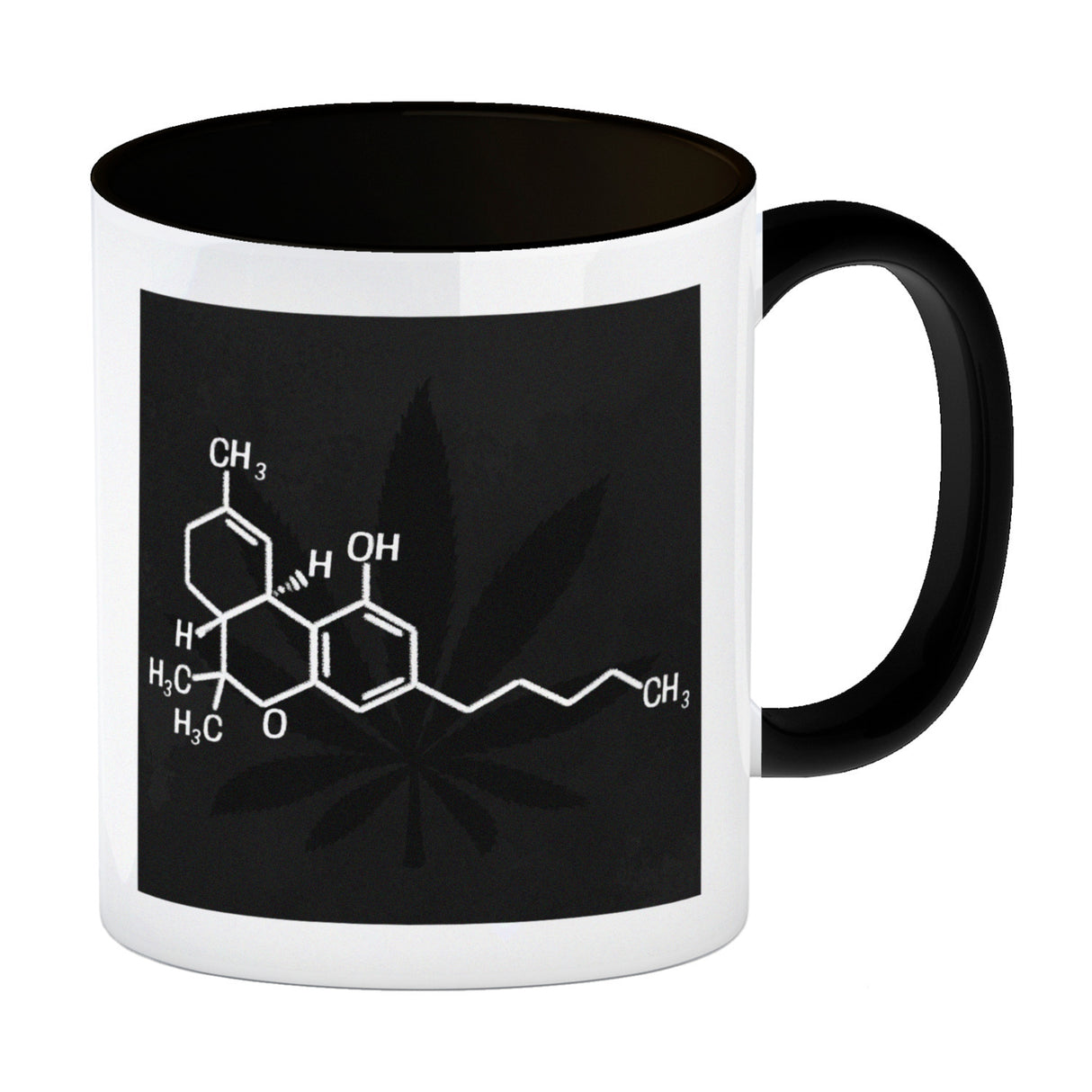 THC Molekül Kaffeebecher