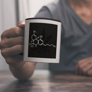 THC Molekül Kaffeebecher