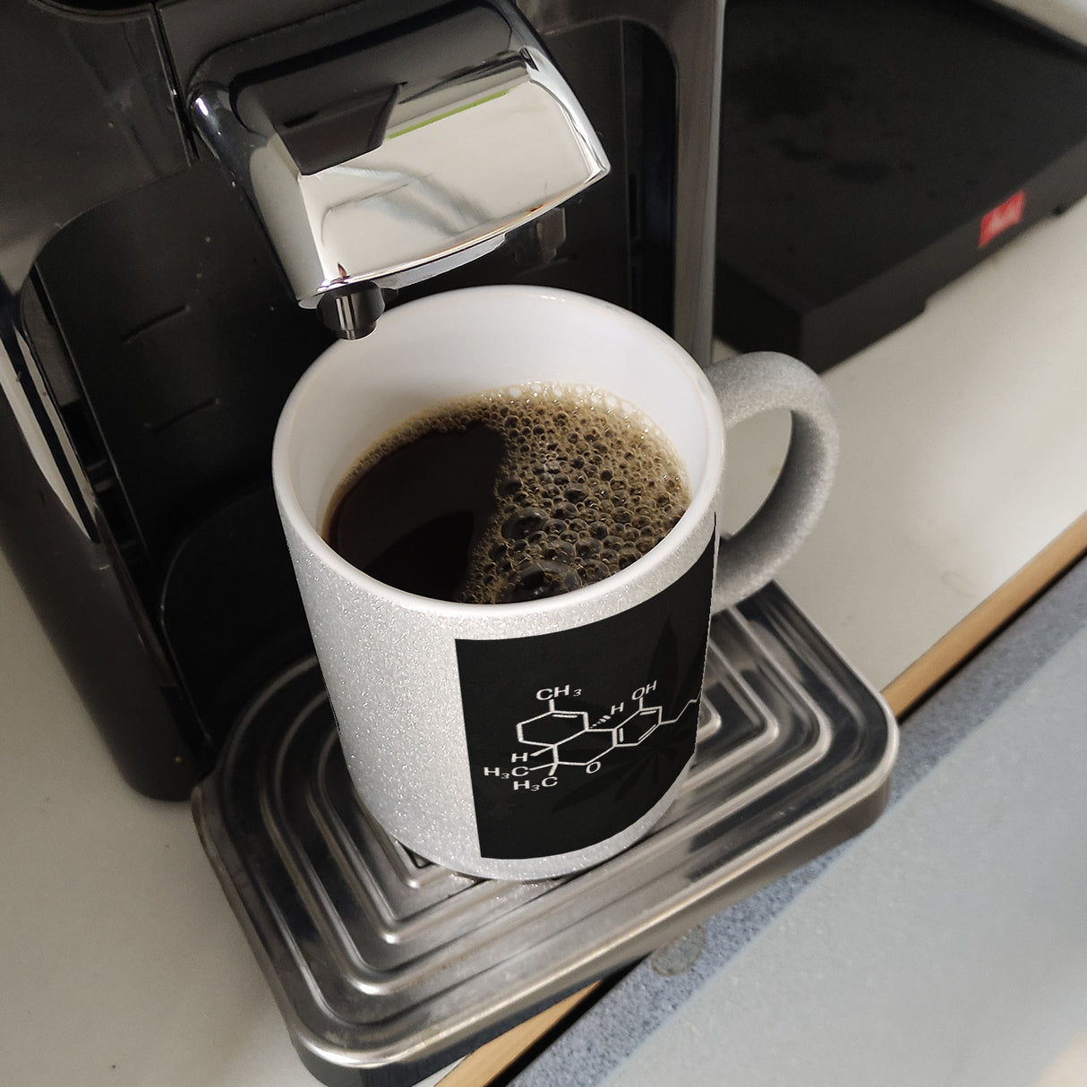 THC Molekül Kaffeebecher