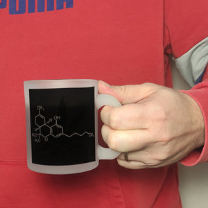 THC Molekül Kaffeebecher