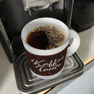Kaffeetante Kaffeebecher zum Thema Koffeinjunkie