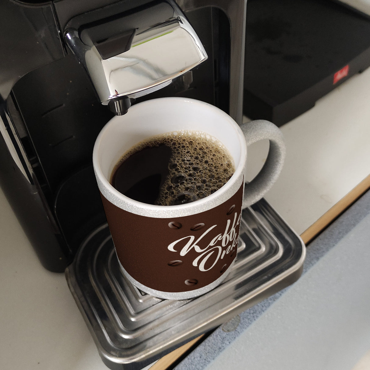 Kaffeeonkel Kaffeebecher zum Thema Koffeinjunkie