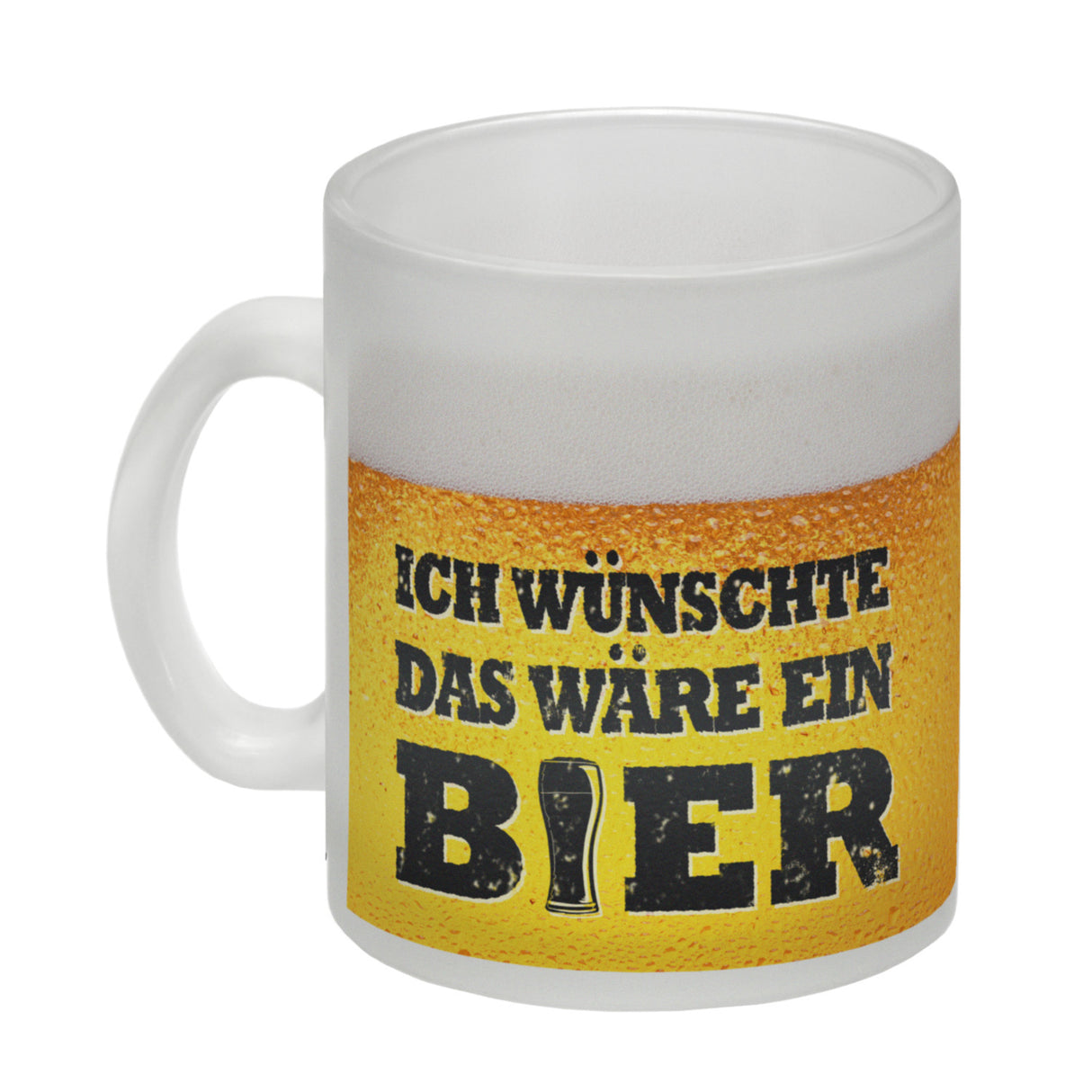 Ich wünschte das wäre ein Bier Kaffeebecher mit Biermotiv