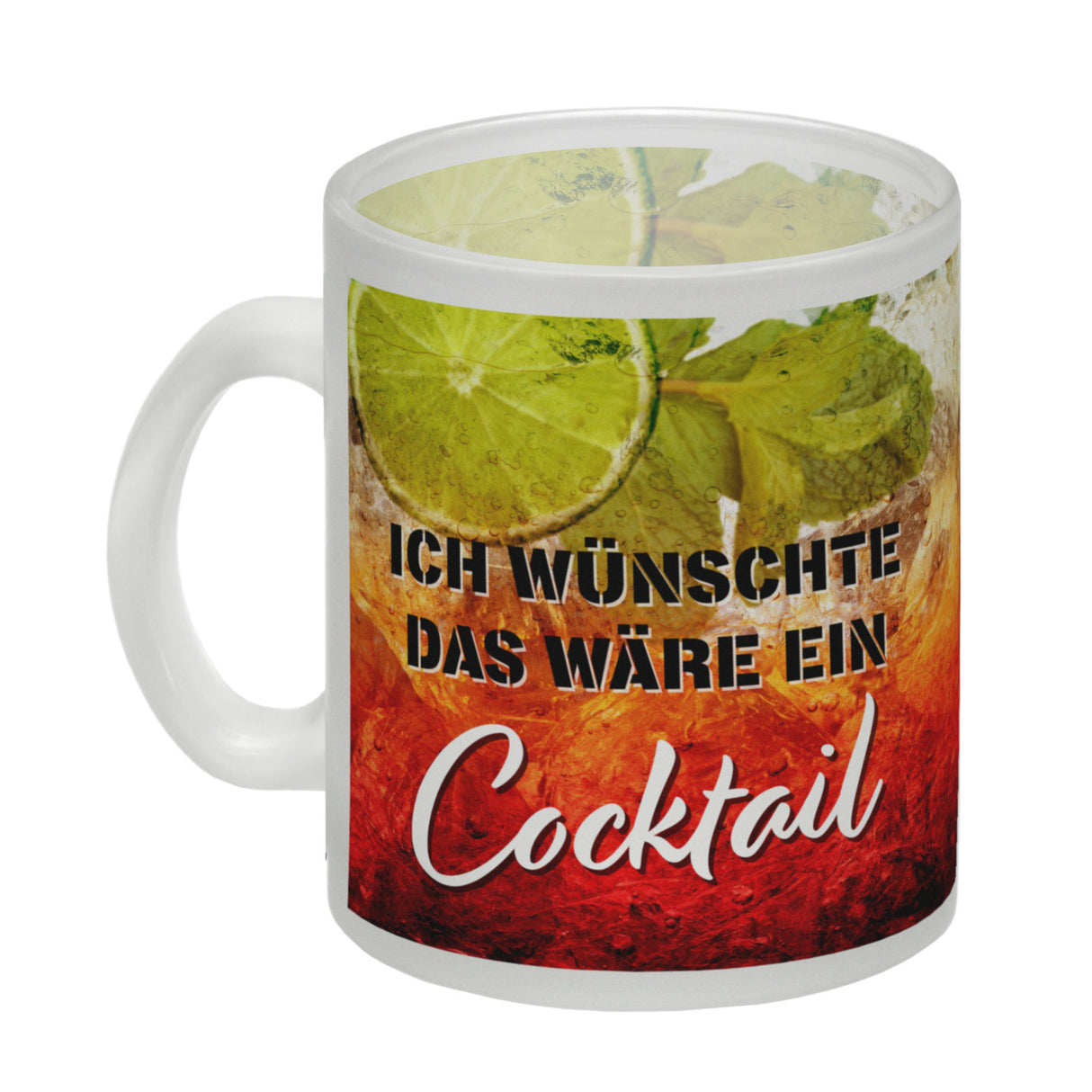 Ich wünschte das wäre ein Cocktail Kaffeebecher mit Cocktailmotiv