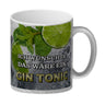 Ich wünschte das wäre ein Gin Tonic Kaffeebecher mit Ginmotiv