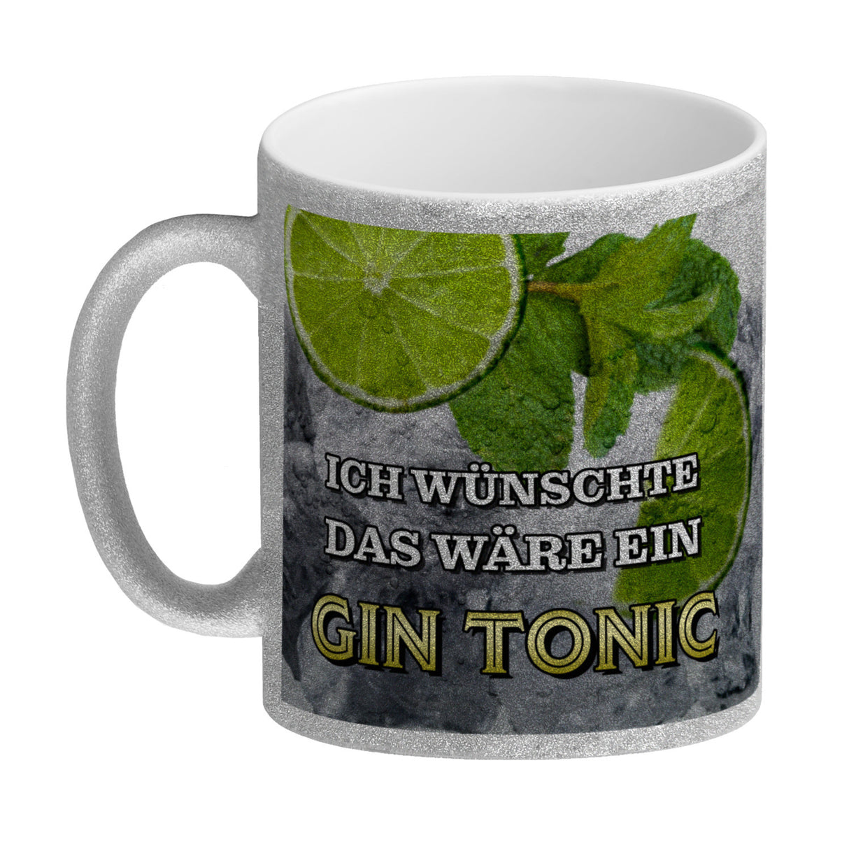 Ich wünschte das wäre ein Gin Tonic Kaffeebecher mit Ginmotiv