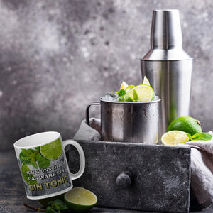 Ich wünschte das wäre ein Gin Tonic Kaffeebecher mit Ginmotiv