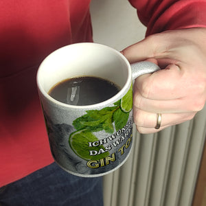 Ich wünschte das wäre ein Gin Tonic Kaffeebecher mit Ginmotiv