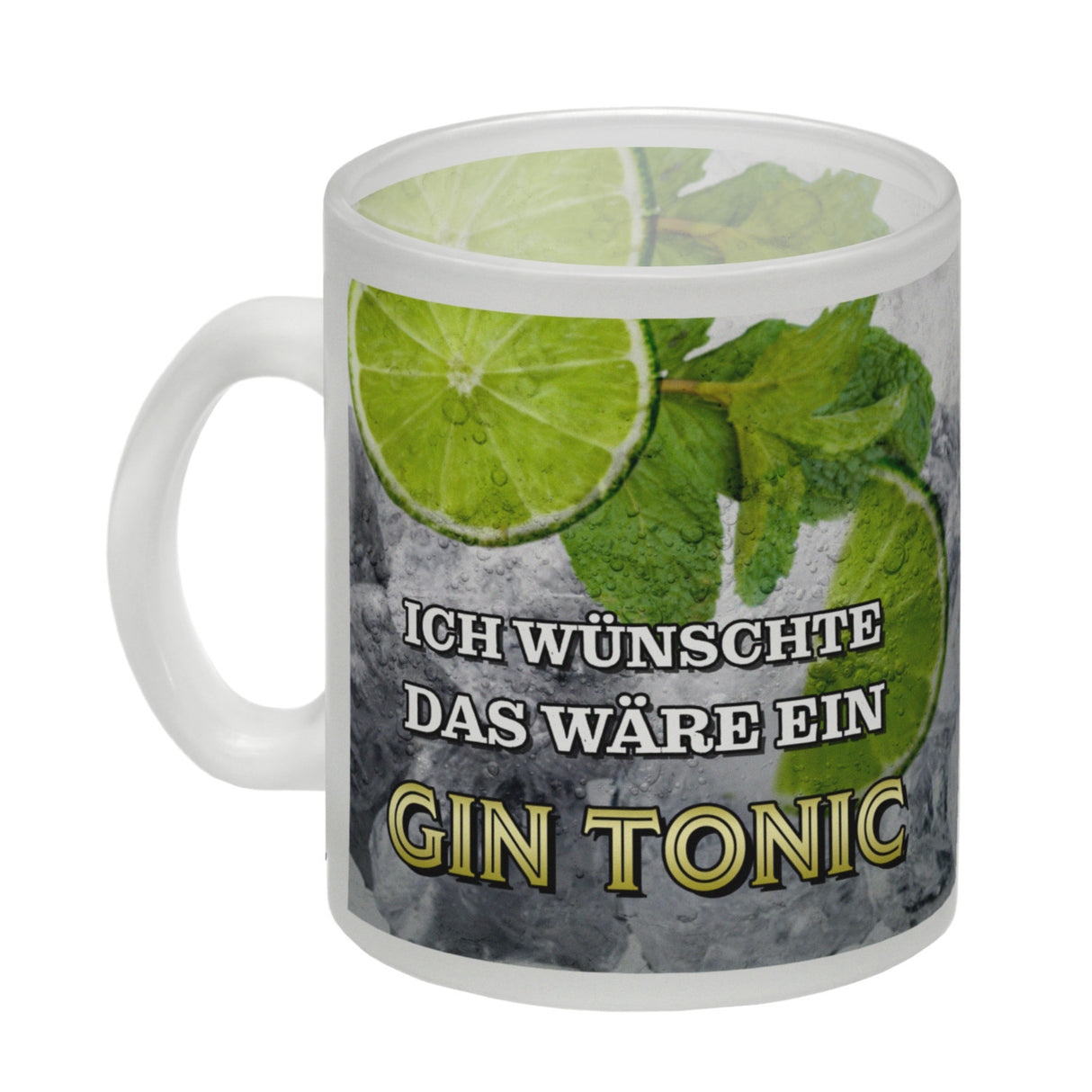 Ich wünschte das wäre ein Gin Tonic Kaffeebecher mit Ginmotiv