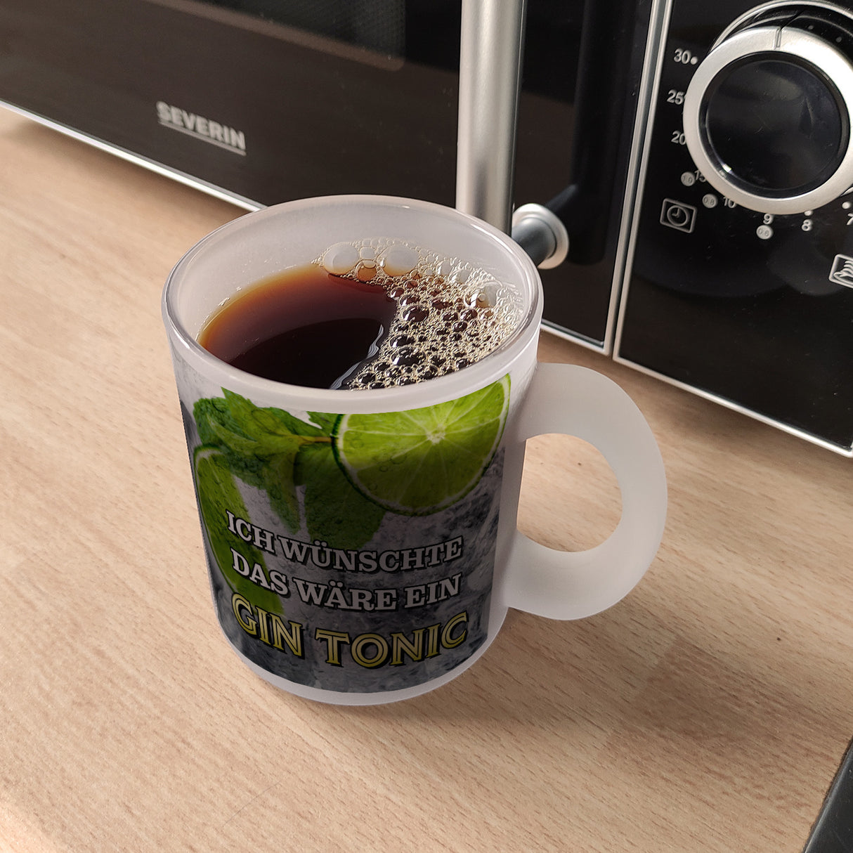 Ich wünschte das wäre ein Gin Tonic Kaffeebecher mit Ginmotiv