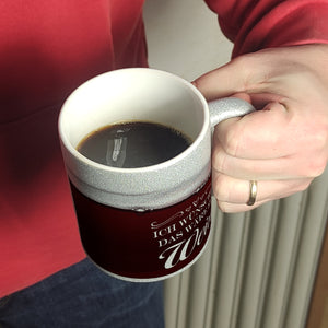 Ich wünschte das wäre ein Wein Kaffeebecher mit Weinmotiv