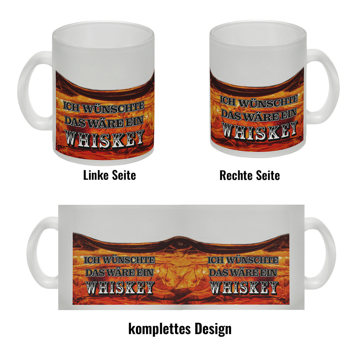 Ich wünschte das wäre ein Whiskey Kaffeebecher mit Whiskeymotiv