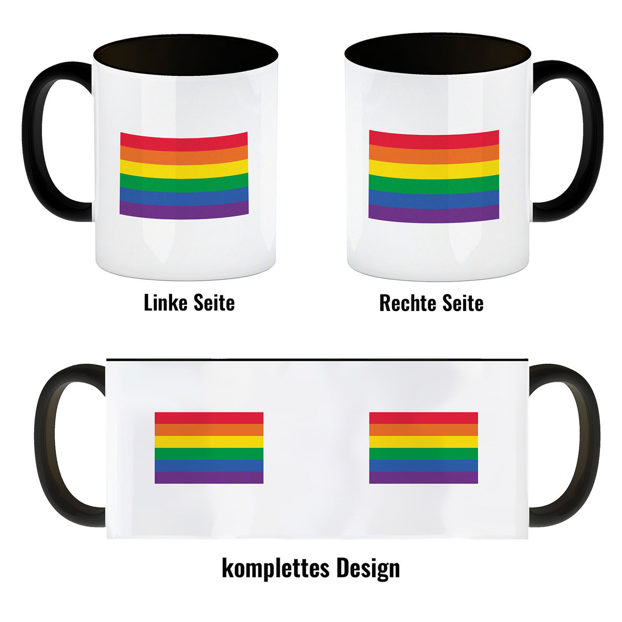 Pride Flagge Gleichberechtigung Kaffeebecher