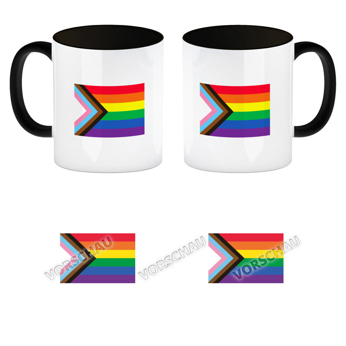 Pride Flagge Gleichberechtigung Kaffeebecher