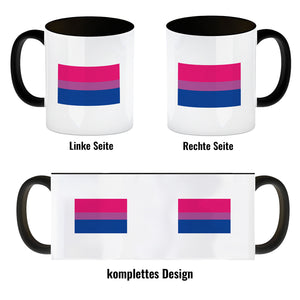 Bisexual Flagge Gleichberechtigung Kaffeebecher