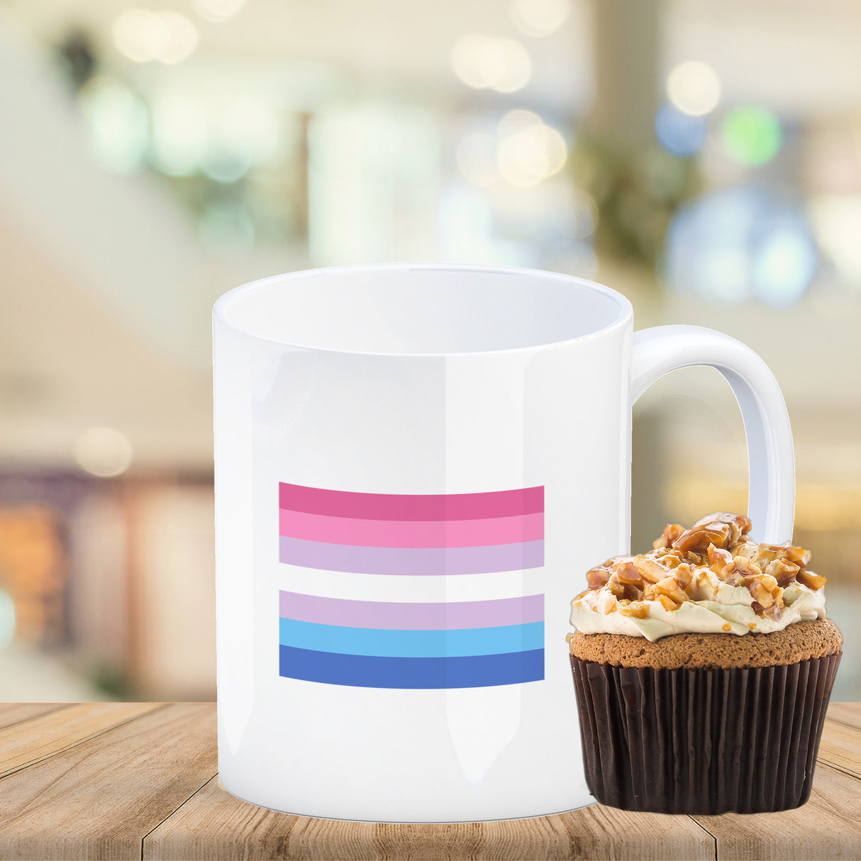 Bisexual Flagge Gleichberechtigung Kaffeebecher