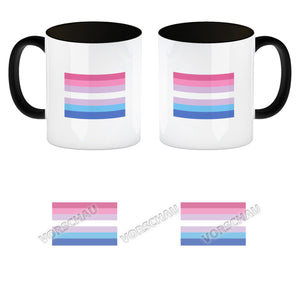 Bisexual Flagge Gleichberechtigung Kaffeebecher