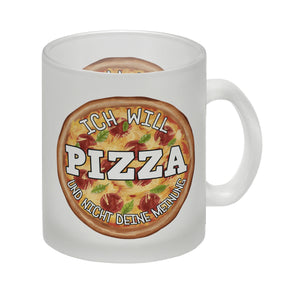 Ich will Pizza und nicht deine Meinung Kaffeebecher