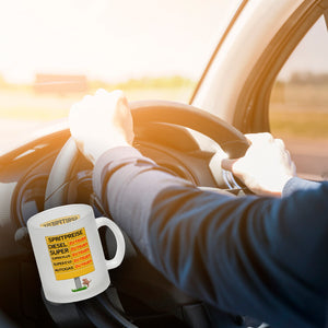 Spritpreise Anzeigetafel Kaffeebecher für Autofahrer