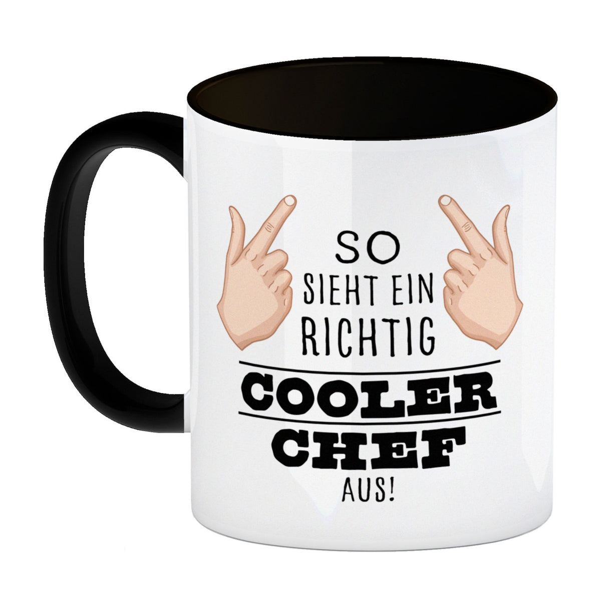 So sieht ein richtig cooler Chef aus Kaffeebecher für die Arbeit