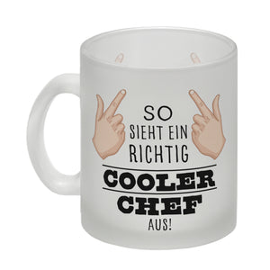 So sieht ein richtig cooler Chef aus Kaffeebecher für die Arbeit