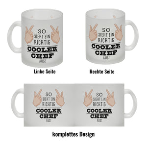 So sieht ein richtig cooler Chef aus Kaffeebecher für die Arbeit