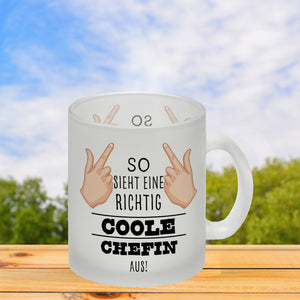 So sieht ein richtig cooler Chef aus Kaffeebecher für die Arbeit