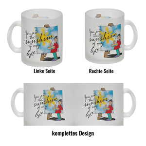 You are the sunshine of my life Kaffeebecher mit Staffelei Motiv