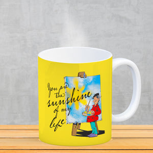 You are the sunshine of my life Kaffeebecher mit Staffelei Motiv