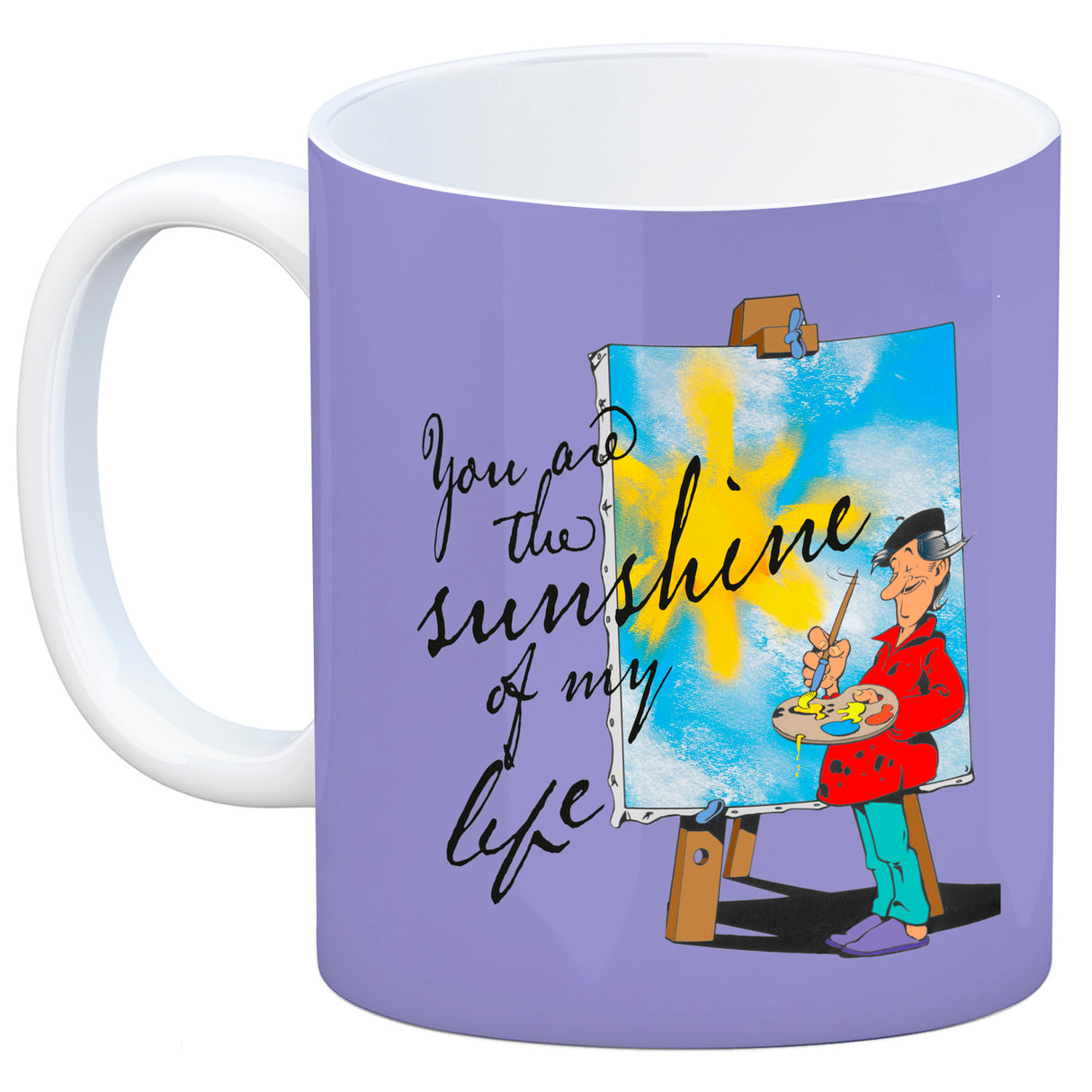 You are the sunshine of my life Kaffeebecher mit Staffelei Motiv