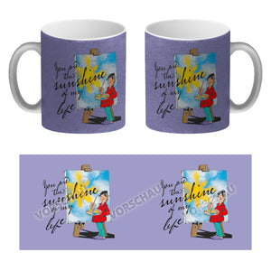 You are the sunshine of my life Kaffeebecher mit Staffelei Motiv