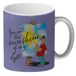 You are the sunshine of my life Kaffeebecher mit Staffelei Motiv