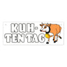 Kuh-ten Tag Metallschild mit Kuh zum Thema Bauernhof